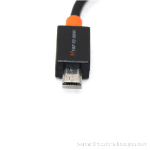 Slim-port to HDMI display, transfer image and video from smart phone, tablet PC to HD display device
